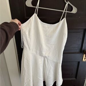 Abercrombie & Fitch White Slip Dress with Spaghetti Straps